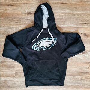 Antigua NFL Philadelphia Eagles Black Hoodie Pullover Men's Large